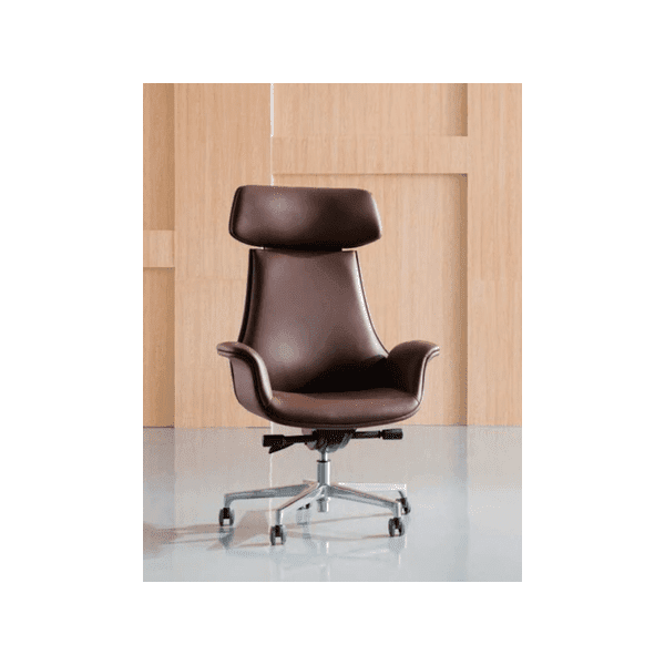 BSC-2272A 大班椅半真皮配扶手 - Brilliant Space Office Furniture Limited