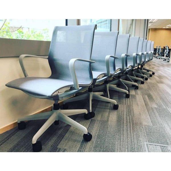 BSC-2285B 高質全網椅連固定扶手👌 - Brilliant Space Office Furniture Limited