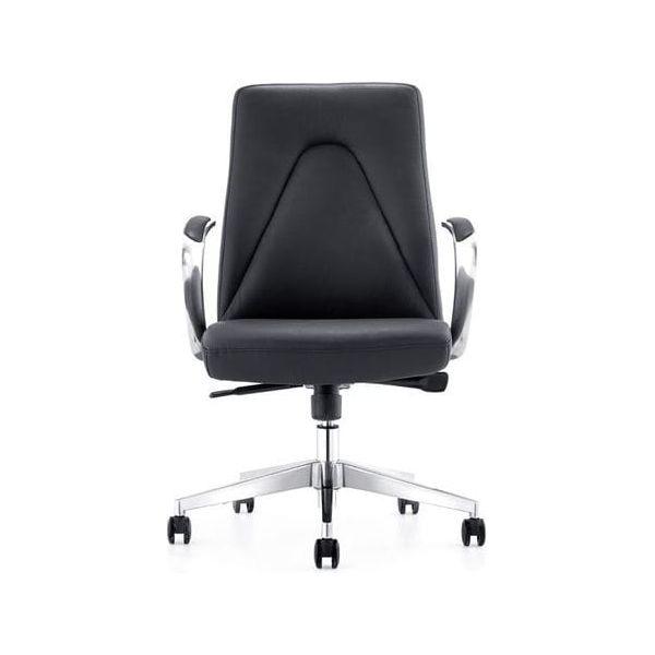 BSC-1262A 半真皮客椅高背(黑色) - Brilliant Space Office Furniture Limited