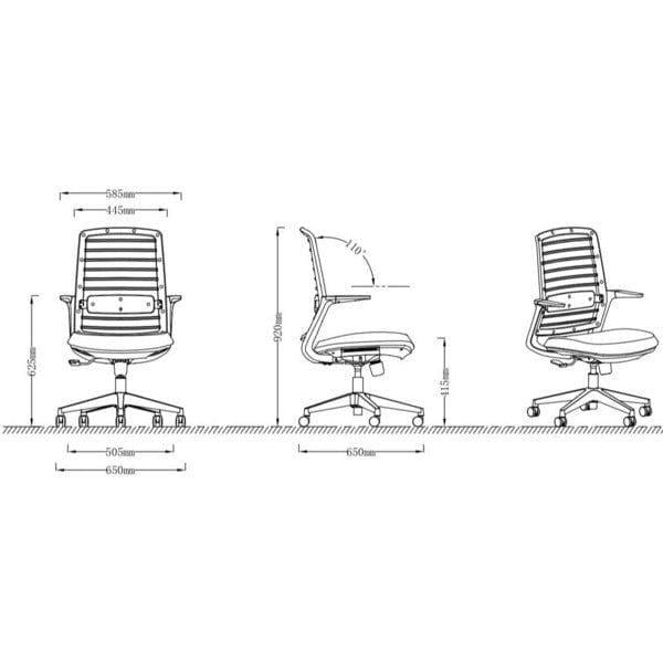 BSJ-M3289 網背椅固定扶手(超值)👍 - Brilliant Space Office Furniture Limited