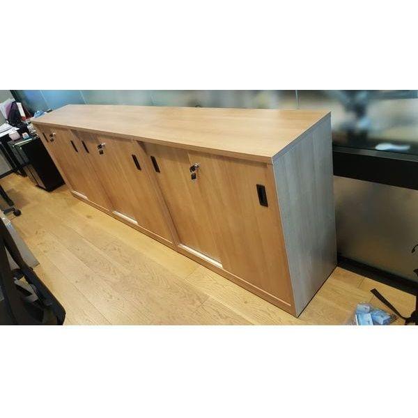 雙面板移門矮櫃 low Sliding Door Cabinet - Brilliant Space Office Furniture Limited