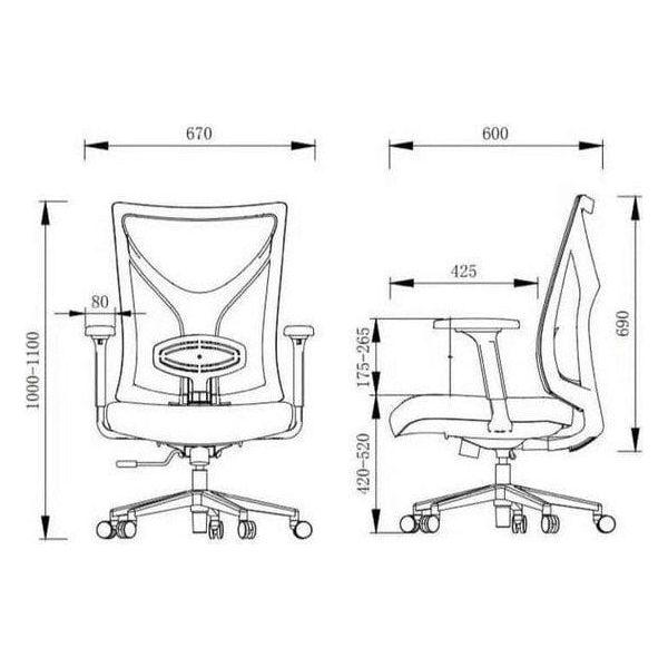 BSJ-U-0222B 職員網背椅 - Brilliant Space Office Furniture Limited