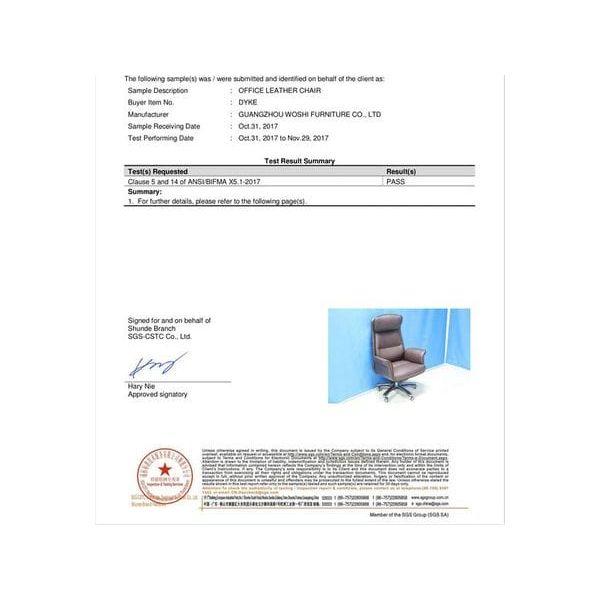 BSJ-DYKE 大型大班椅半真皮配扶手 - Brilliant Space Office Furniture Limited