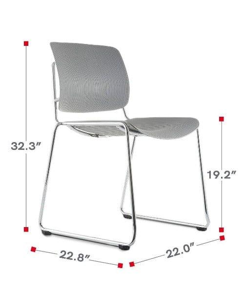 BSJ-5266-3 多功能弓型脚架叠椅📢(可加連接腳配件) - Brilliant Space Office Furniture Limited