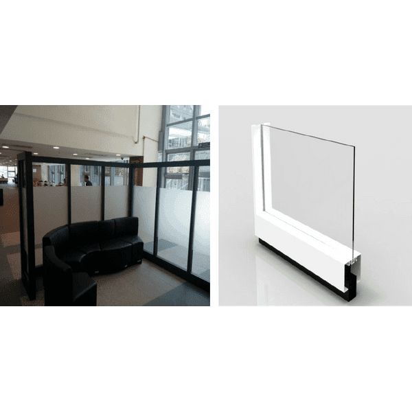 單層清玻璃屏風 - Brilliant Space Office Furniture Limited