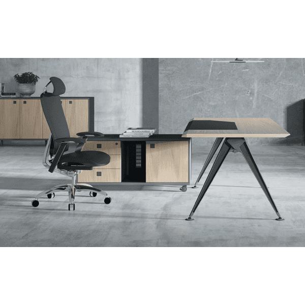 BSG Eiffel Executive Desk 大班木皮檯 - Brilliant Space Office Furniture Limited