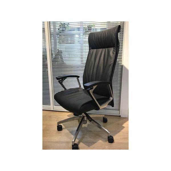 BSJ-1240A 行政座椅高背半真皮固定扶手 - Brilliant Space Office Furniture Limited