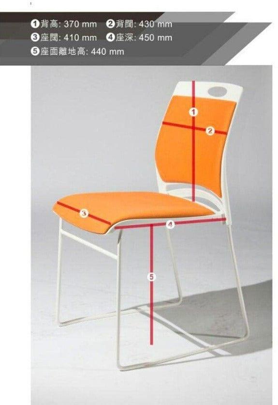 BSJ-T12631 實心電鍍弓型脚架叠椅🥇🏆 - Brilliant Space Office Furniture Limited