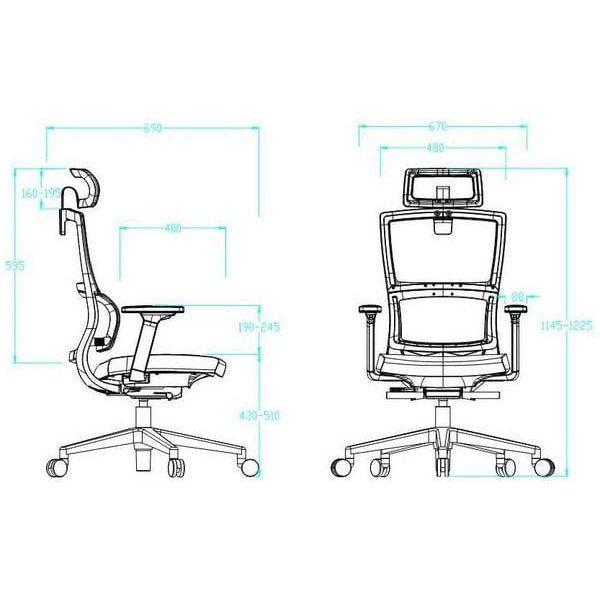 BSC-2233A 行政座椅3D腰靠設計 - Brilliant Space Office Furniture Limited