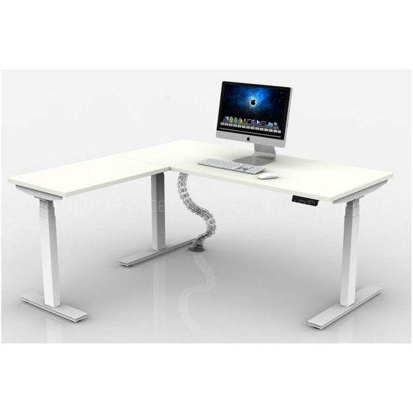 Adjustable Desk L Shape L 型電動升降檯 - Brilliant Space Office Furniture Limited