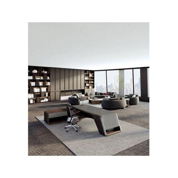 BSG-065 Leader Executive Desk 大班木皮檯 - Brilliant Space Office Furniture Limited
