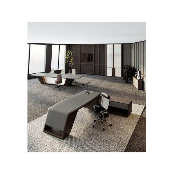 BSG-065 Leader Executive Desk 大班木皮檯 - Brilliant Space Office Furniture Limited