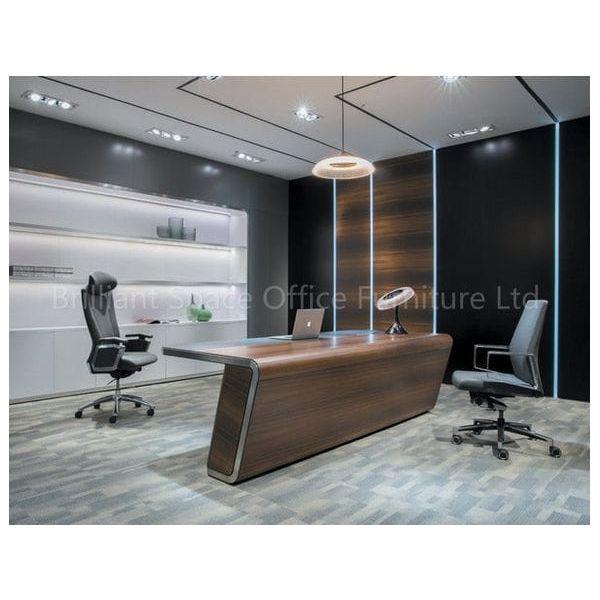 BSG-057 Ader Executive Desk 大班木皮檯 - Brilliant Space Office Furniture Limited
