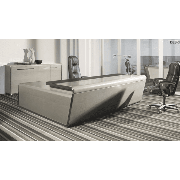 BSG-057 Ader Executive Desk 大班木皮檯 - Brilliant Space Office Furniture Limited