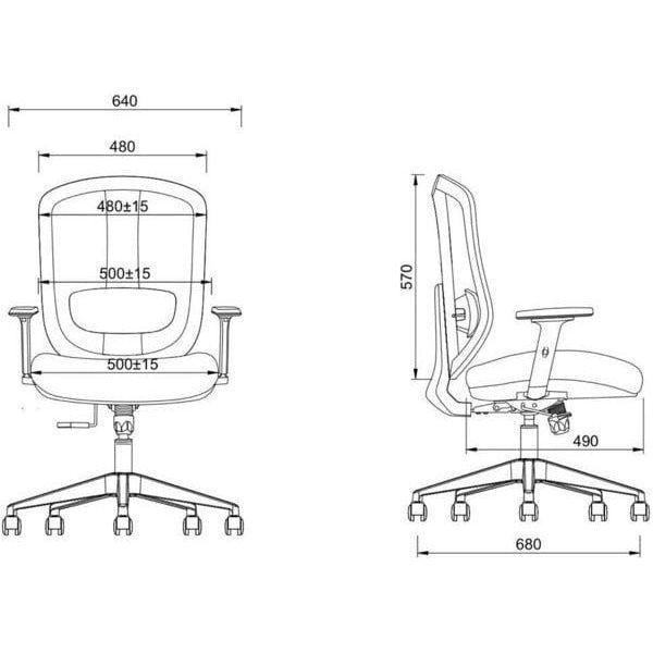 BSJ-MS2023H 高級職員椅(傾仰調節) - Brilliant Space Office Furniture Limited