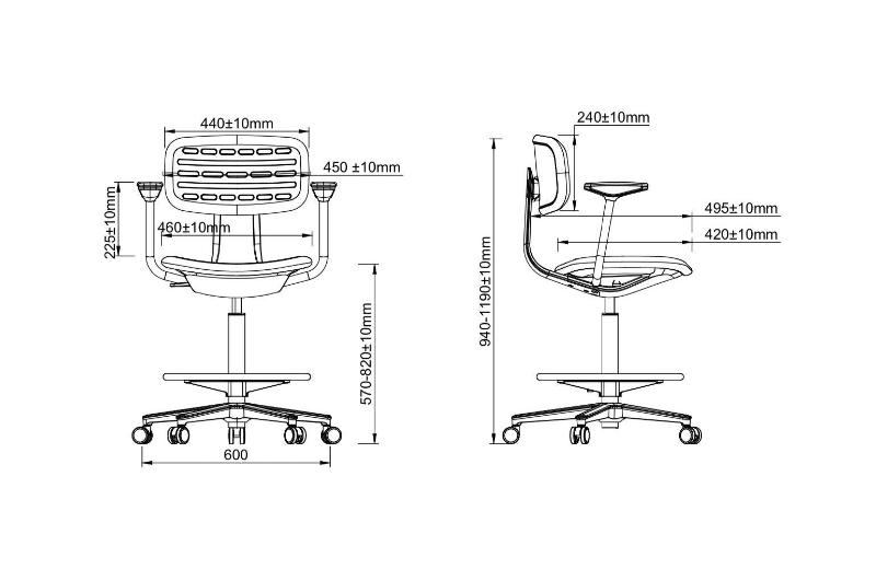 BSJ-K2P 高吧椅-Brilliant Space Office Furniture Ltd