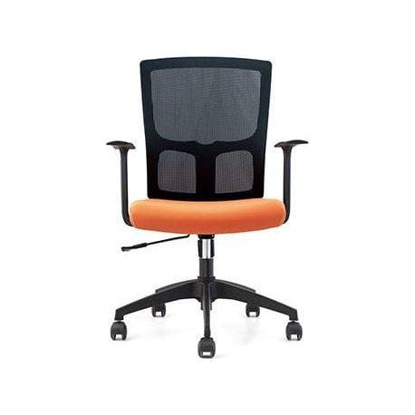 Modern office chair with ergonomic design, padded seat, and adjustable features in sleek material. 現代辦公椅，人體工學設計，帶有軟墊座椅和可調節功能，時尚優質材質。