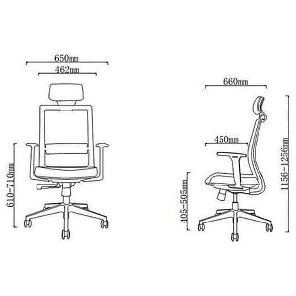 BSJ-62208A 行政座椅連頭枕 - Brilliant Space Office Furniture Limited