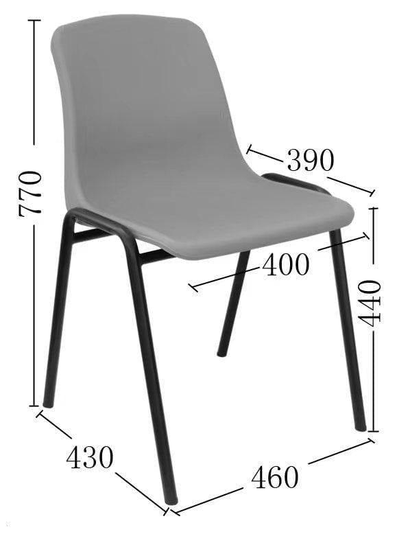 BSJ-GS4204 全膠多功能椅叠椅📢(可加推車) - Brilliant Space Office Furniture Limited