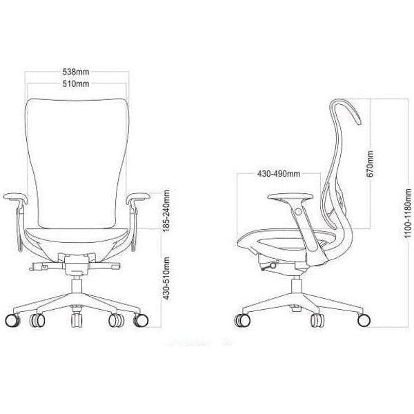 BSJ-8260A 高背全網椅行政椅/客椅 - Brilliant Space Office Furniture Limited