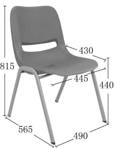 BSJ-GS025 全膠多功能椅叠椅📢 - Brilliant Space Office Furniture Limited