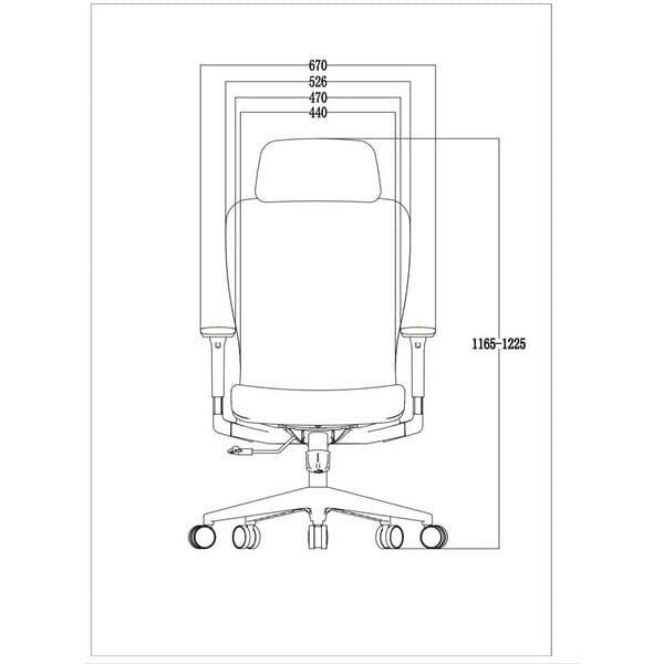 BSJ-7287 高背職員椅連頭枕3D升降PU扶手👌
