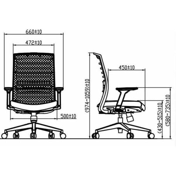 BSJ-9212 職員網背椅 - Brilliant Space Office Furniture Limited