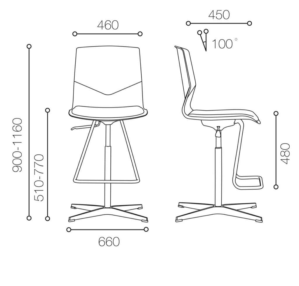 BSJ-327新款腳踏吧椅📢 - Brilliant Space Office Furniture Limited