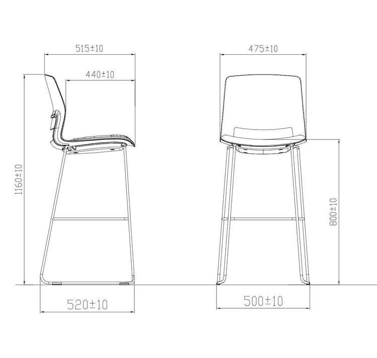 BSJ-ESN005C 高腳多功能弓型脚📢 - Brilliant Space Office Furniture Limited