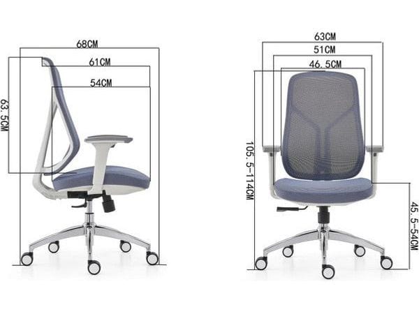 BSJ-SWAN 網背椅3D扶手