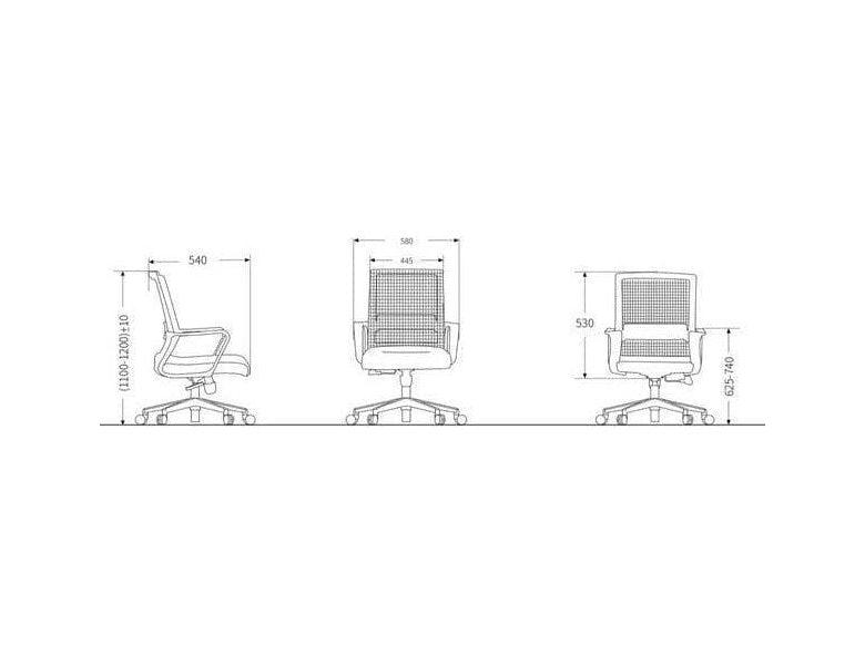 BSJ-8213B/C 網背配固定扶手,經濟之選✌️ - Brilliant Space Office Furniture Limited