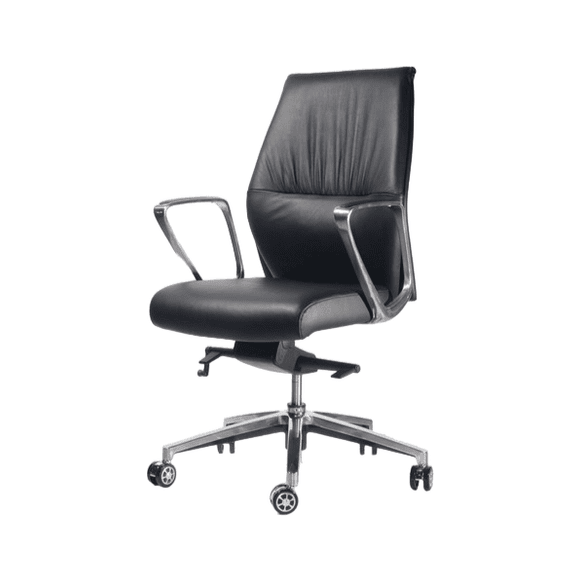 BSJ-72001B 大班椅半真皮配扶手 - Brilliant Space Office Furniture Limited