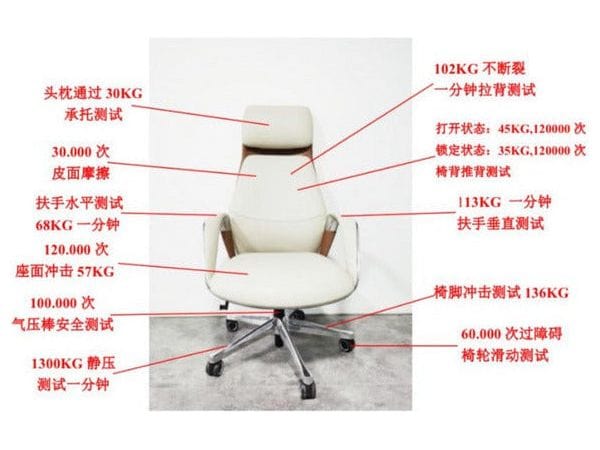 BSJ-H203DP 大班椅高背全真皮配扶手