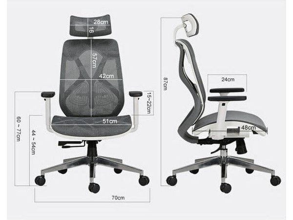BSJ-Suit ll 全網椅配升降扶手連頭枕