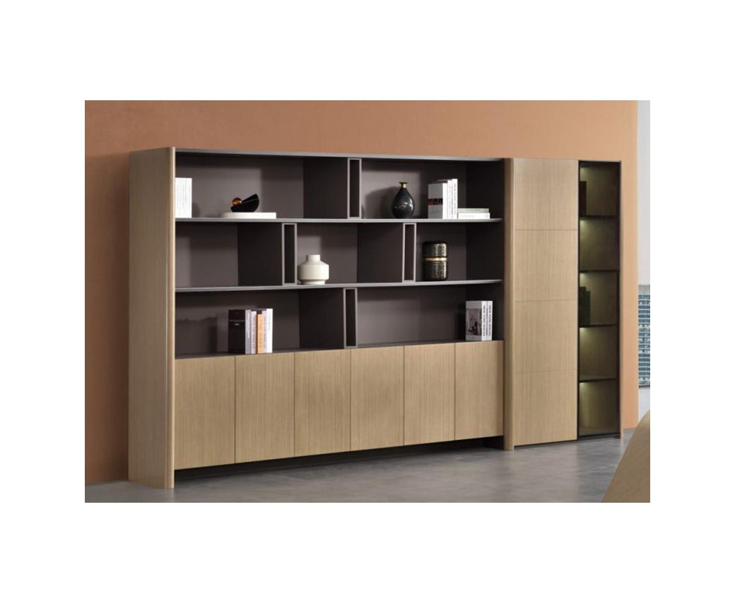 BSG-096C Wood Veneer&nbsp; 木皮高櫃-Brilliant Space
