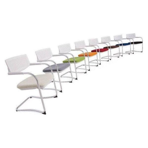 BSC-1272C 多功能弓型脚架布面客椅 - Brilliant Space Office Furniture Limited