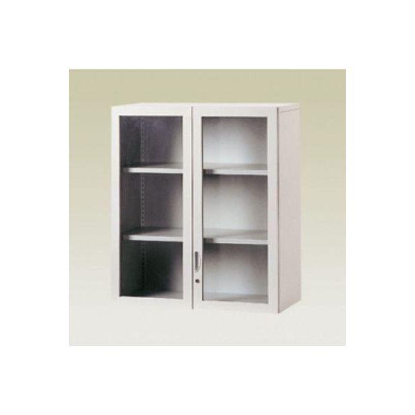 鐵框玻璃雙掩門柜(上層用) Double Swing Glass Door Cabinet(Glass/Upper) - Brilliant Space Office Furniture Limited