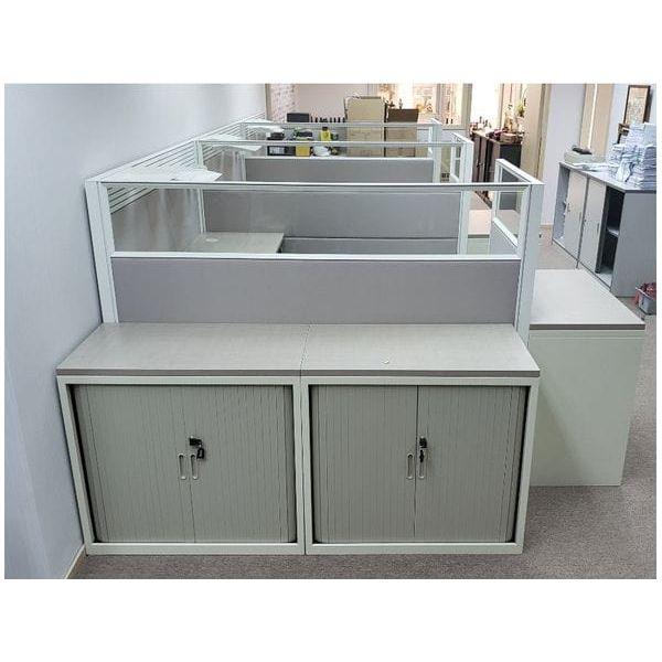 金屬製雙捲門櫃 Double Tambour Door Cabinet - Brilliant Space Office Furniture Limited