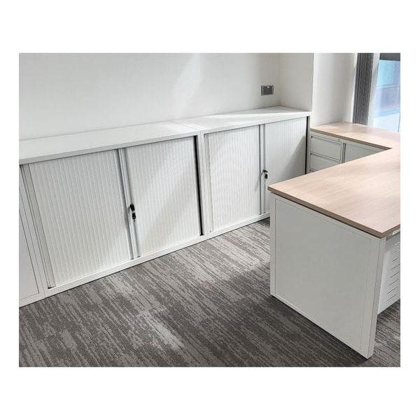 金屬製雙捲門櫃 Double Tambour Door Cabinet - Brilliant Space Office Furniture Limited