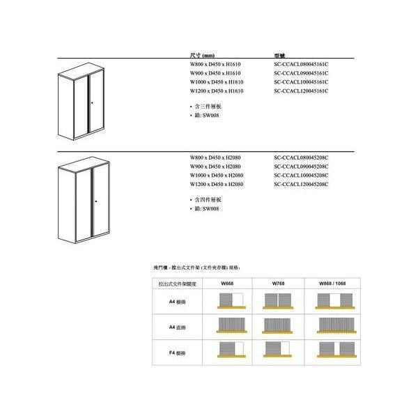 金屬製雙掩門文件櫃 Double Swing Door Cabinet - Brilliant Space Office Furniture Limited