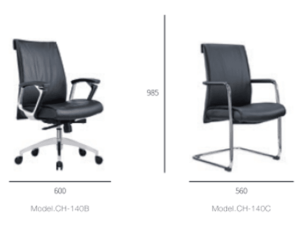 BSC-1240B 高級半真皮客椅/會議室椅