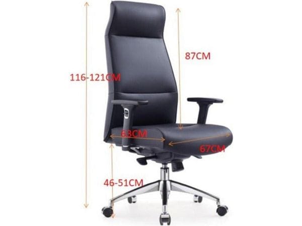 BSC-12902A-5 大班椅半真皮配扶手