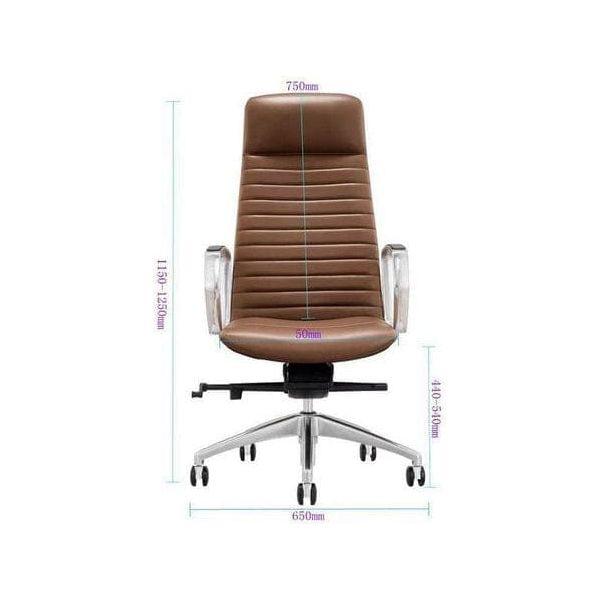 BSJ-6211A 大班椅半真皮配扶手 - Brilliant Space Office Furniture Limited