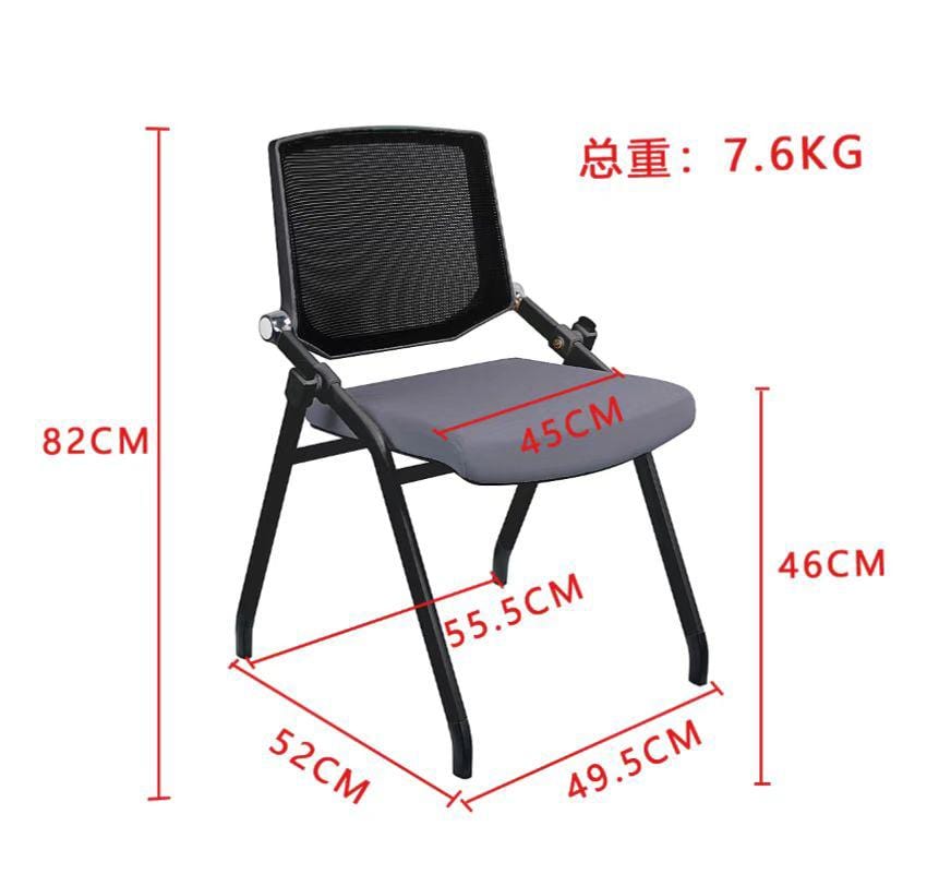 BSJ-JK-022 培訓椅帶輪(無扶手)😃