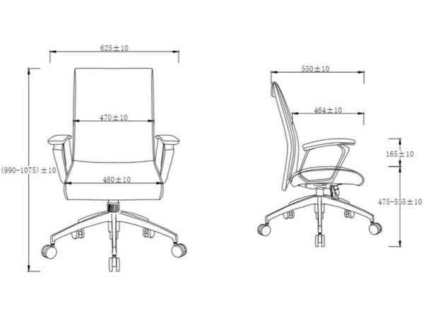 BSC-1240B 高級半真皮客椅/會議室椅