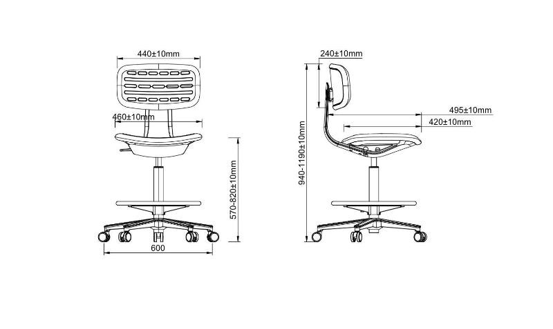 BSJ-K2P 高吧椅-Brilliant Space Office Furniture Ltd