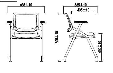 BSJ-HY1228D 培訓椅可加手寫板及輪😃