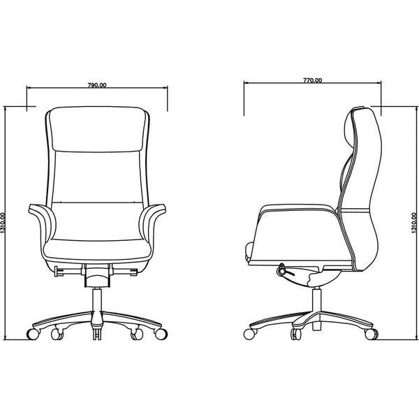 BSJ-DYKE 大型大班椅半真皮配扶手 - Brilliant Space Office Furniture Limited