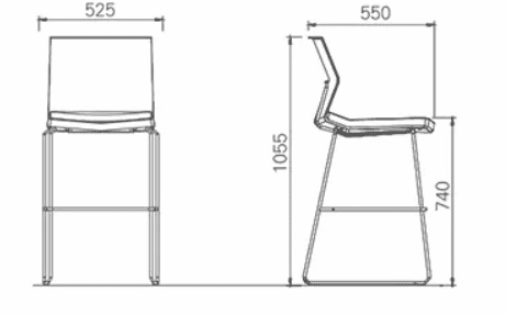 BSJ-G12764 高腳多功能弓型脚📢 - Brilliant Space Office Furniture Limited