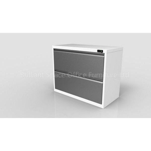 金屬製橫排二斗文件櫃(Ｂ手抽款) 2 Drawers Cabinet - Brilliant Space Office Furniture Limited